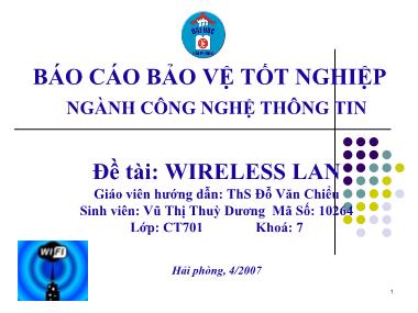 Báo cáo Wireless LAN