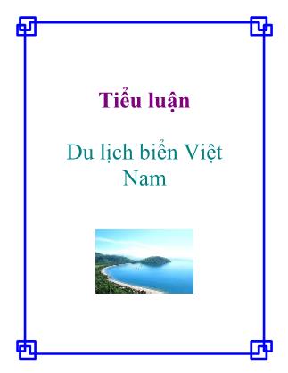 Tiểu luận Du lịch biển Việt Nam