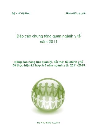 Báo cáo chung tổng quan ngành y tế năm 2011