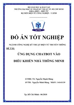 Đồ án Ứng dụng Chatbot vào điều khiển nhà thông minh