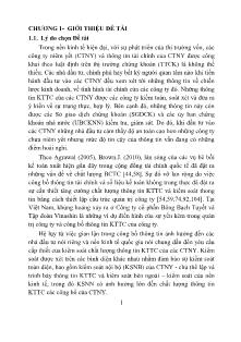 Tóm tắt luận án Hoàn thiện tổ chức kiểm soát nhằm tăng cường chất lượng thông tin KTTC của các CTNY trên TTCK Việt Nam