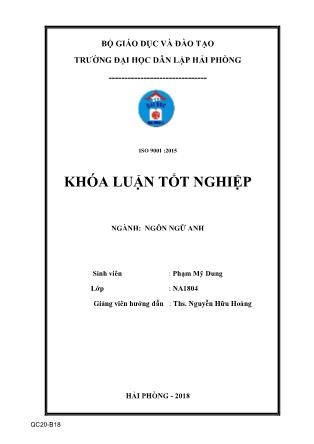 Khóa luận A study on common methods to translate Marketing terms from English to Vietnamese