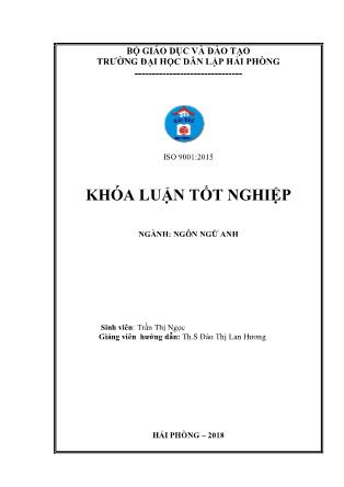 Khóa luận A study on specialized terminology translation for footwear manufacturing industry
