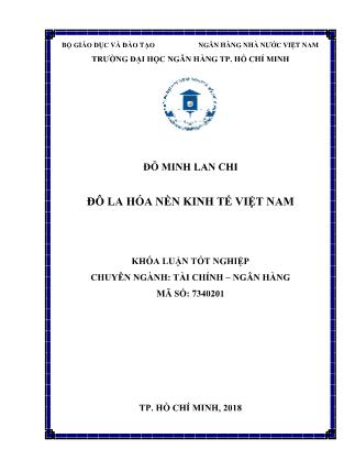 Khóa luận Đô la hóa nền kinh tế Việt Nam