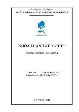 Khóa luận Giải pháp nâng cao chất lượng tín dụng tại ngân hàng Nông nghiệp và phát triển Nông thôn Việt Nam - Chi nhánh Rạch Sỏi Kiên Giang