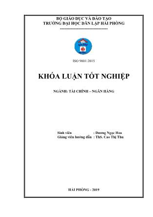 Khóa luận Giải pháp nâng cao hiệu quả sử dụng vốn tại công ty TNHH MTV Thủy lợi Đông Triều Quảng Ninh