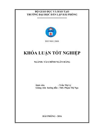 Khóa luận Giải pháp phát triển dịch vụ thẻ tại ngân hàng nông nghiệp và phát triển nông thôn - Chi nhánh Thủy Nguyên