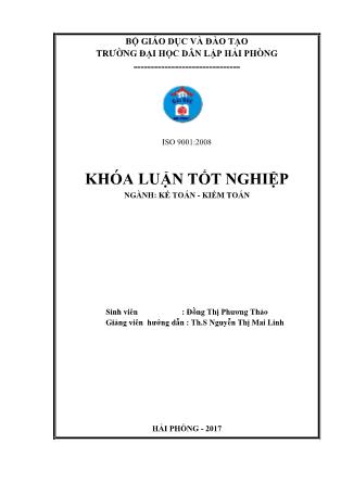 Khóa luận Hoàn t iện công tác kế toán doanh thu, chi phí và xác đ nh kết quả kinh doanh tại Công ty TNHH Thương mại Hùng Nguyên