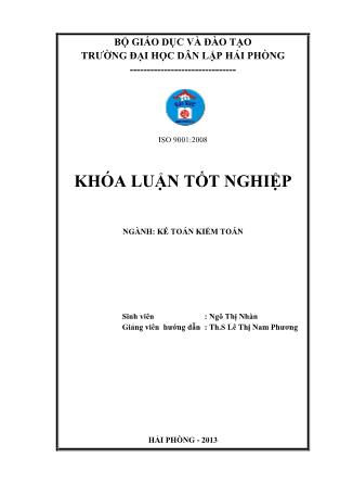 Khóa luận Hoàn thiện công tác kế toán doanh thu, chi phí và xác định kết quả kinh doanh tại công ty TNHH Bẩy Loan