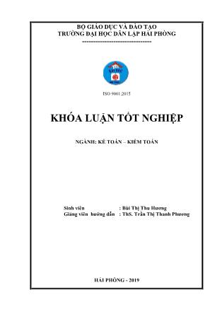 Khóa luận Hoàn thiện công tác kế toán doanh thu, chi phí và xác định kết quả kinh doanh tại công ty TNHH thương mại và giao nhận Kim Lộ