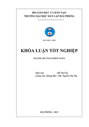 Khóa luận Hoàn thiện công tác kế toán doanh thu, chi phí và xác định kết quả kinh doanh tại Công ty Cổ phần bảo hiểm hàng không - Chi nhánh Hải Phòng