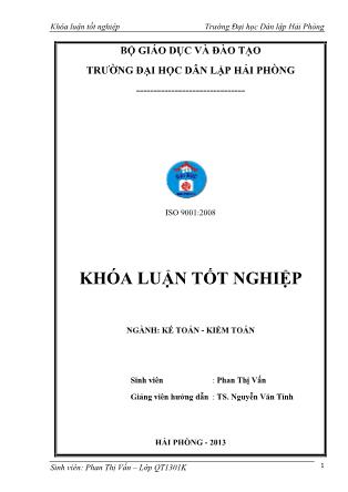 Khóa luận Hoàn thiện công tác kế toán doanh thu, chi phí và xác định kết quả kinh doanh tại công ty TNHH may Thiên Nam