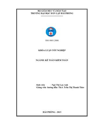 Khóa luận Hoàn thiện công tác kế toán doanh thu, chi phí và xác định kết quả kinh doanh tại công ty TNHH Đệm mút Ngọc Sơn