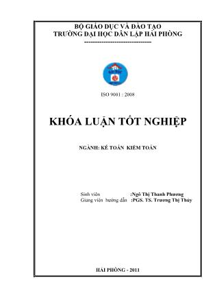 Khóa luận Hoàn thiện công tác kế toán doanh thu, chi phí và xác định kết quả kinh doanh tại Công ty Trách nhiệm hữu hạn Thương mại Tuấn Sơn