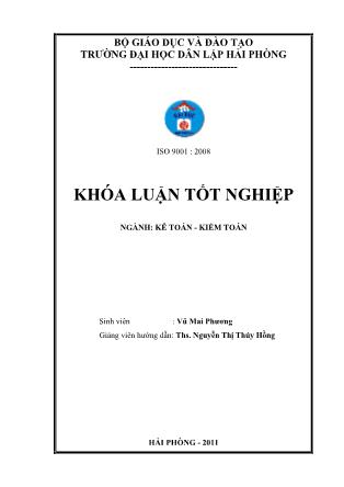 Khóa luận Hoàn thiện công tác kế toán doanh thu, chi phí và xác định kết quả kinh doanh tại Công ty TNHH thương mại Vũ Long