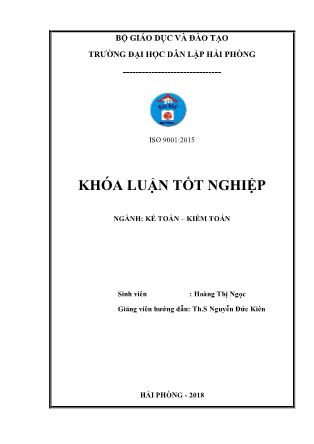 Khóa luận Hoàn thiện công tác kế toán doanh thu, chi phí và xác định kết quả kinh doanh tại Công ty TNHH Tiếp Vận Mercury Việt Nam