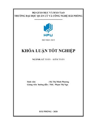 Khóa luận Hoàn thiện công tác kế toán hàng hóa tại Công ty Cổ phần tập đoàn xây dựng Bạch Đằng