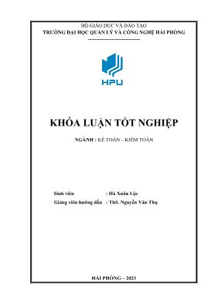 Khóa luận Hoàn thiện công tác kế toán hàng hoá tại Công ty TNHH Thương mại và Dịch vụ Nam Dương