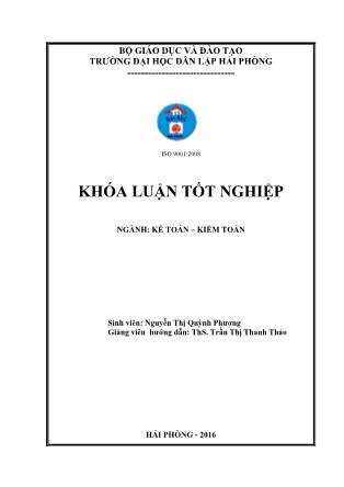 Khóa luận Hoàn thiện công tác kế toán hàng hóa tại Công ty TNHH Thương mại dịch vụ Minh Châu