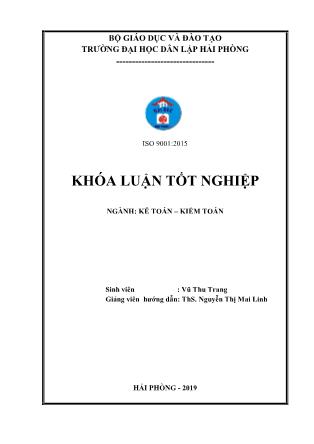 Khóa luận Hoàn thiện công tác kế toán hàng hóa tại Công ty TNHH CTA Việt Nam
