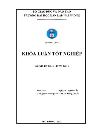 Khóa luận Hoàn thiện công tác kế toán nguyên vật liệu tại công ty cổ phần Mỹ Hảo