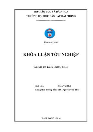 Khóa luận Hoàn thiện công tác kế toán thanh toán với người mua, người bán tại công ty TNHH Công Nghệ Tự Động Hóa Hoàng Gia