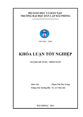 Khóa luận Hoàn thiện công tác kế toán tiền lương và các khoản trích theo lương tại Công ty cổ phần thức ăn chăn nuôi Vina