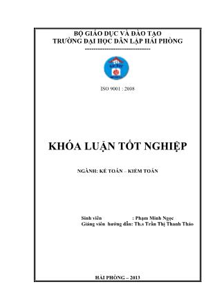 Khóa luận Hoàn thiện công tác kế toán tiền lương và các khoản trích theo lương tại công ty CP Vận Tải Thủy Số 4