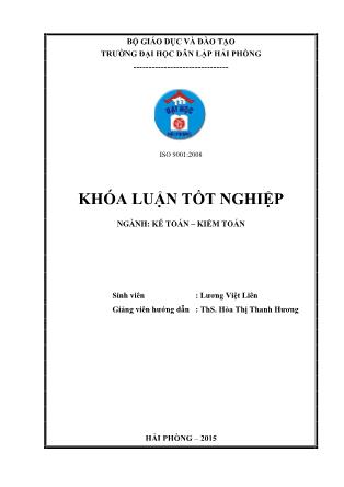 Khóa luận Hoàn thiện công tác lập và phân tích Bảng cân đối kế toán tại Công ty TNHH Máy tính Việt Nhật