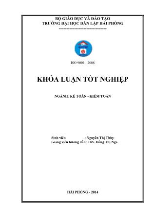 Khóa luận Hoàn thiện công tác lập và phân tích Báo cáo kết quả hoạt động kinhdoanh tại Công ty Cổ phần Vận tải – Du lịch và truyền thông quốc tế HHN