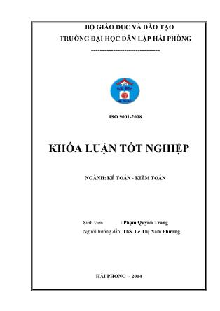 Khóa luận Hoàn thiện công tác tiền lương và các khoản trích theo lương tại Công ty Cổ phần Xây lắp điện Duyên hải