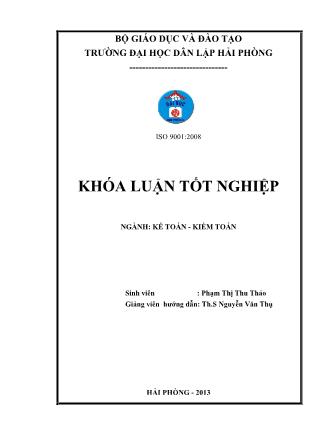 Khóa luận Hoàn thiện tổ chức công tác kế toán tập hợp chi phí sản xuất và tính giá thành sản phẩm tại công ty Cổ phần Xây lắp Sao Việt