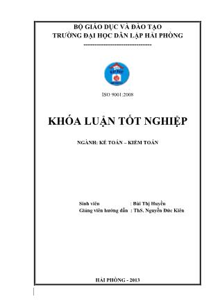 Khóa luận Hoàn thiện tổ chức kế toán chi phí sản xuất và tính giá thành sản phẩm tại Công ty trách nhiệm hữu hạn sản xuất Trung Đức