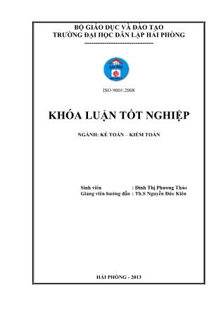 Khóa luận Hoàn thiện tổ chức kế toán chi phí sản xuất và tính giá thành sản phẩm tại công ty trách nhiệm hữu hạn Lan Phố