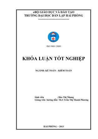 Khóa luận Hoàn thiện tổ chức kế toán doanh thu, chi phí và xác định kết quả kinh doanh tại Công ty Cổ phần Thương mại Thái Giang