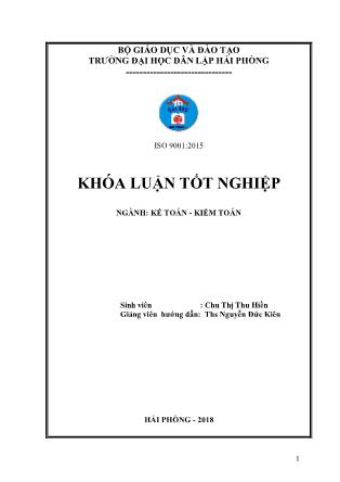 Khóa luận Hoàn thiện tổ chức kế toán doanh thu, chi phí và xác định kết quả kinh doanh tại Công ty TNHH thiết bị Nhật Anh