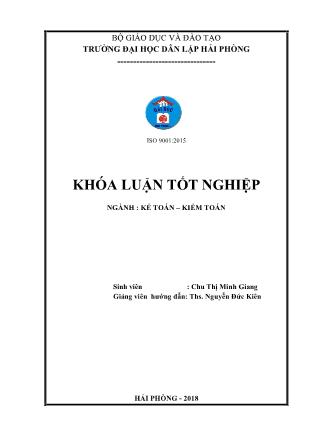 Khóa luận Hoàn thiện tổ chức kế toán doanh thu, chi phí và xác định kết quả kinh doanh tại công ty cổ phần hóa chất Phúc Lâm