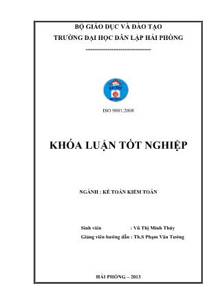 Khóa luận Hoàn thiện tổ chức kế toán donh thu chi phí và xác định kết quả kinh doanh tại công ty cổ phần Hàng Hải Á Châu