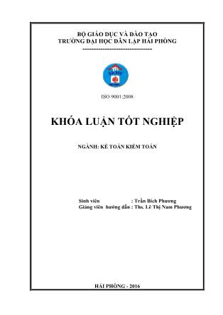 Khóa luận Hoàn thiện tổ chức kế toán tài sản cố định tại công ty TNNH cơ khí và xây dựng KBC