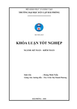 Khóa luận Hoàn thiện tổ chức kế toán thanh toán với người mua, người bán tại công ty TNHH Thời Trang Giang Nhàn