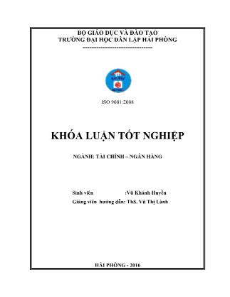 Khóa luận Một số giải pháp nâng cao hiệu quả hoạt động tín dụng tại Ngân hàng Thương mại cổ phần Á Châu – Chi nhánh Duyên Hải - Phòng giao dịch Quán Toan