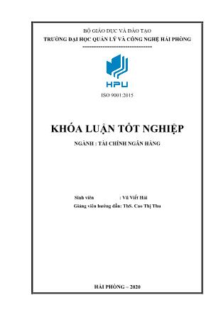 Khóa luận Phân tích tài chính và giải pháp cải thiện tình hình tài chính của Công ty TNHH Hùng Thịnh HD