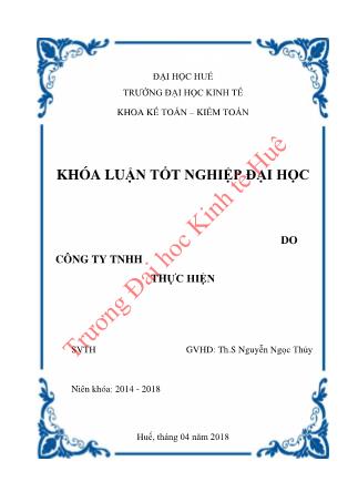 Khóa luận Tìm hiểu quy trình kiểm toán khoản mục phải thu khách hàng tại công ty TNHH Kiểm toán và Kế toán AAC