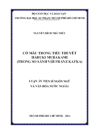 Luận án Cổ mẫu trong tiểu thuyết Haruki Murakami (trong so sánh với Franz Kafka)