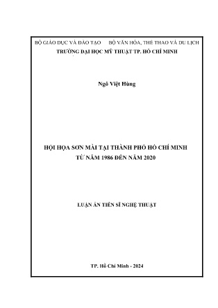 Luận án Hội họa sơn mài tại Thành phố Hồ Chí Minh từ năm 1986 đến năm 2020